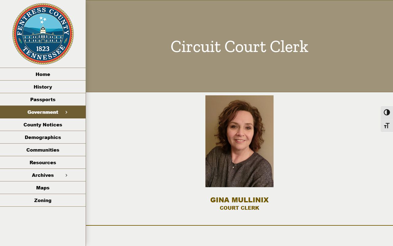 Fentress County civil court records circuit court clerk office