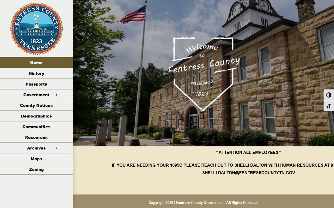 Fentress County civil court records courthouse and county government office
