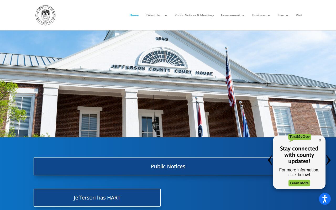 Jefferson County civil court records and county government clerk office