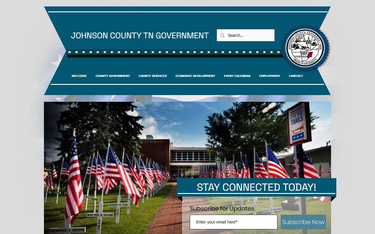 Johnson County civil court records clerk and county government