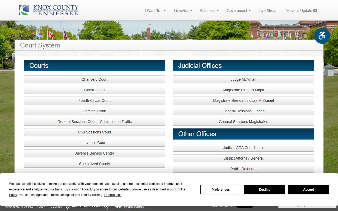 Knoxville civil court records in Knox County courts overview