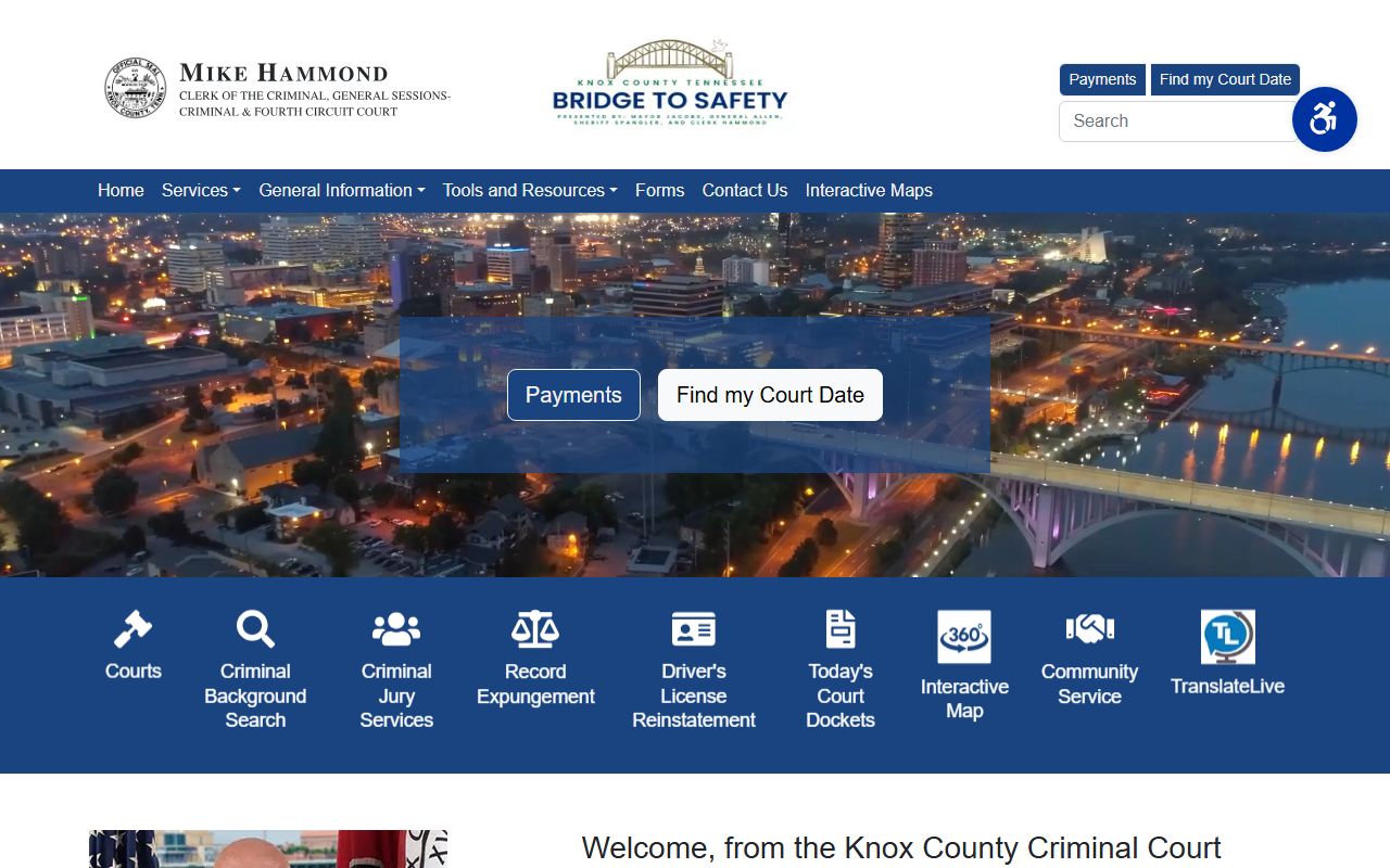 Knoxville civil court records and Knox County clerk access