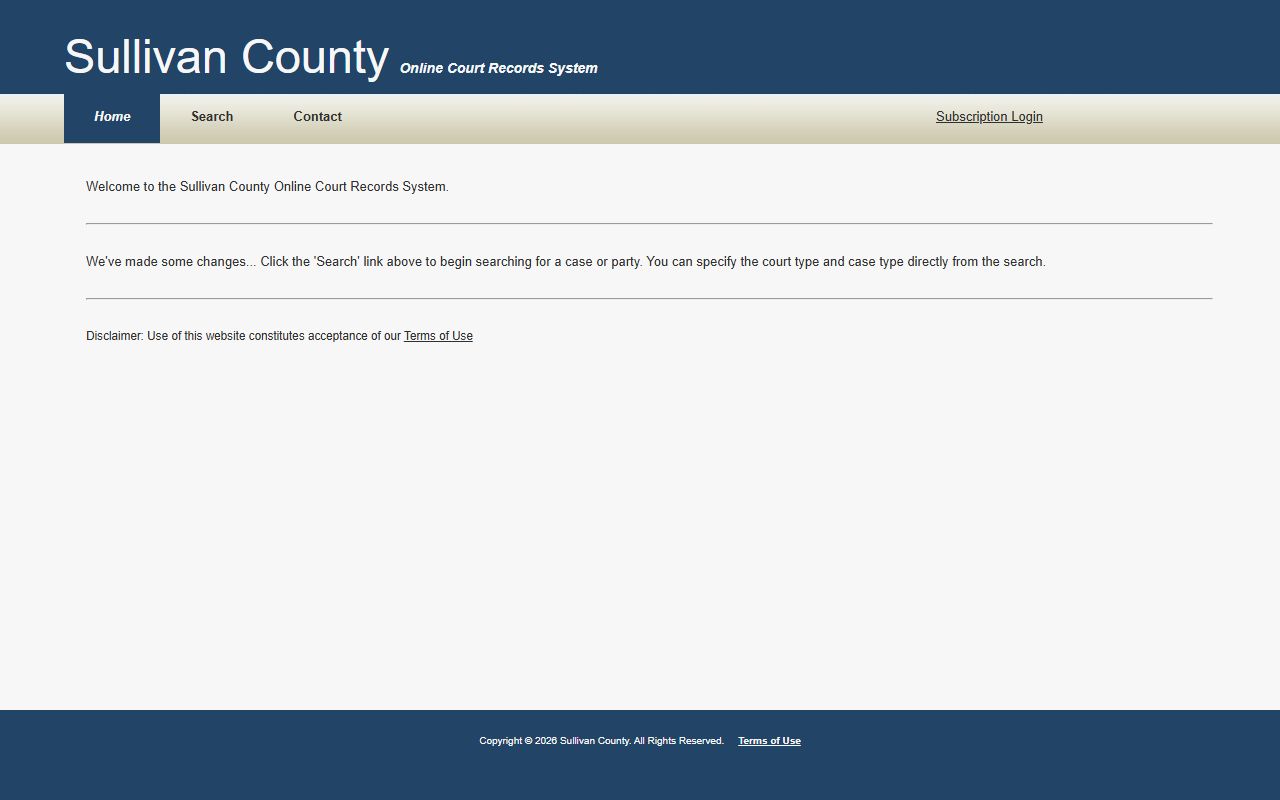 Kingsport civil court records Sullivan County TnCIS portal