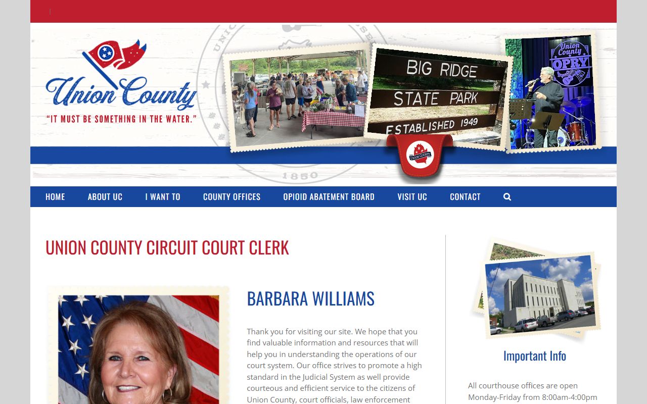 Union County civil court records clerk and circuit court access