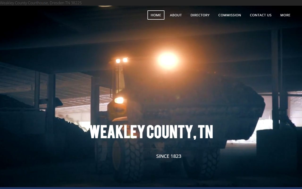 Weakley County civil court records clerk and county government access