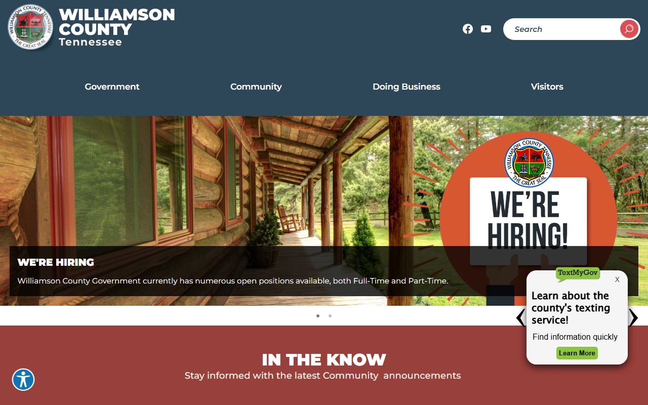 Franklin civil court records in Williamson County government