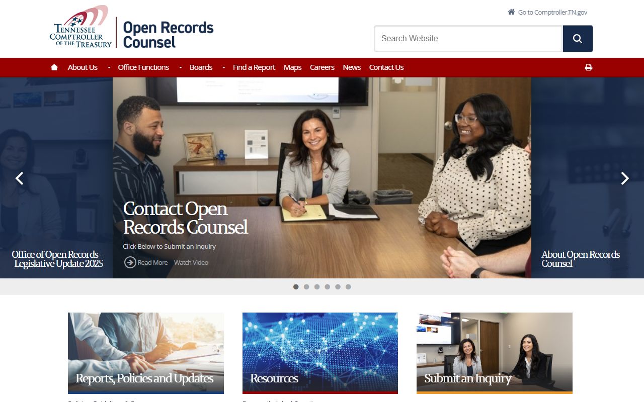 Tennessee Civil Court Records guidance from the Office of Open Records Counsel